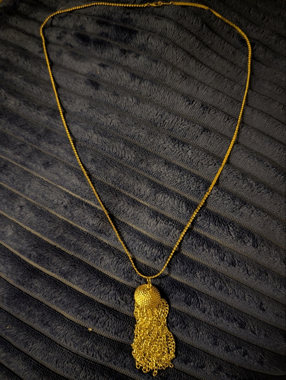 Gold-Tone Tassel Pendant Necklace - Women Jewelry